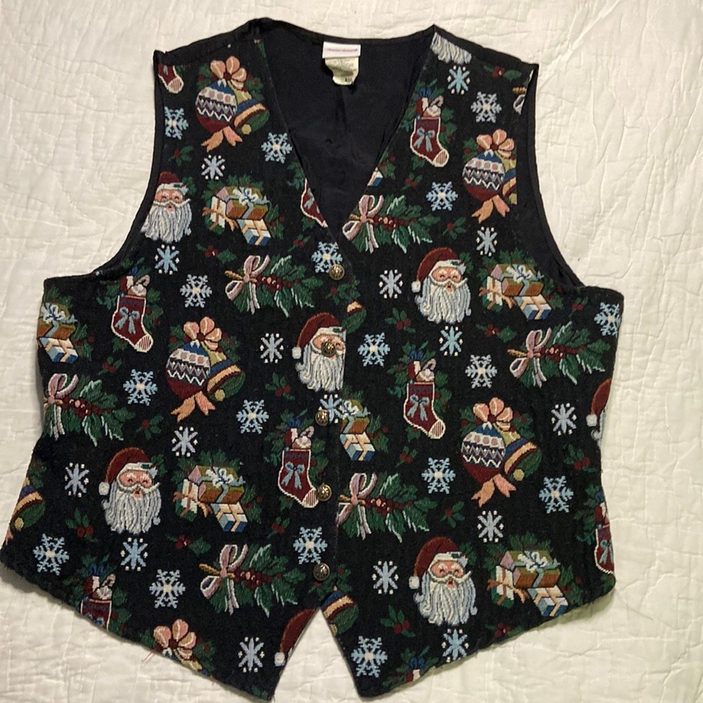 Bobbie Brooks Christmas Vest Size XL